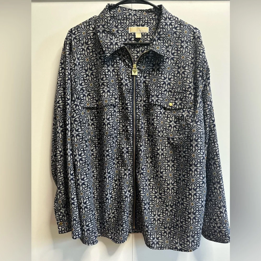 Michael Kors 3X Patterned Top - Picture 2 of 5